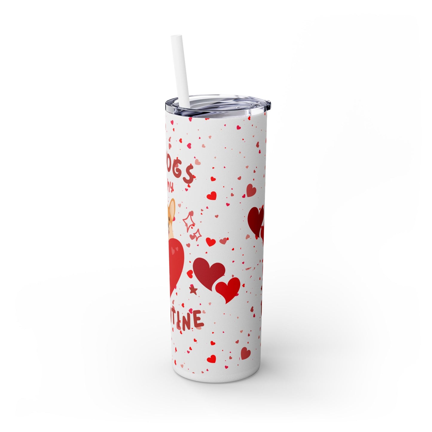 Skinny Tumbler with Straw, 20oz